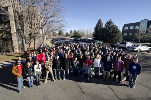 Sparkfun group photo in December 2011