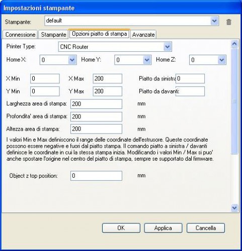 Repetier-impostazioni-stampante